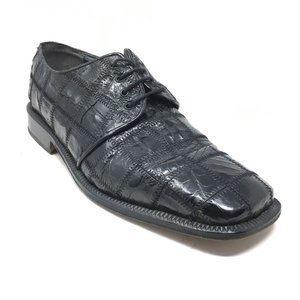 David Eden Oxfords Shoes Size 9.5 Black Crocodile